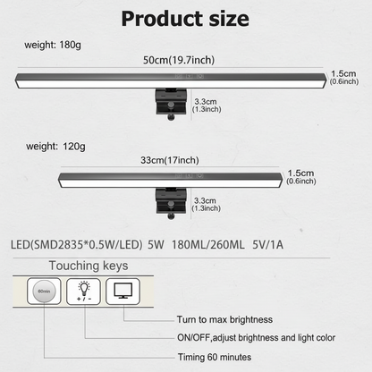 LED Computer Monitor Light Bar