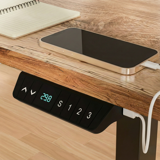 Stable L-Shaped Standing Desk