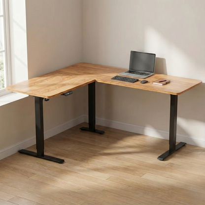Stable L-Shaped Standing Desk