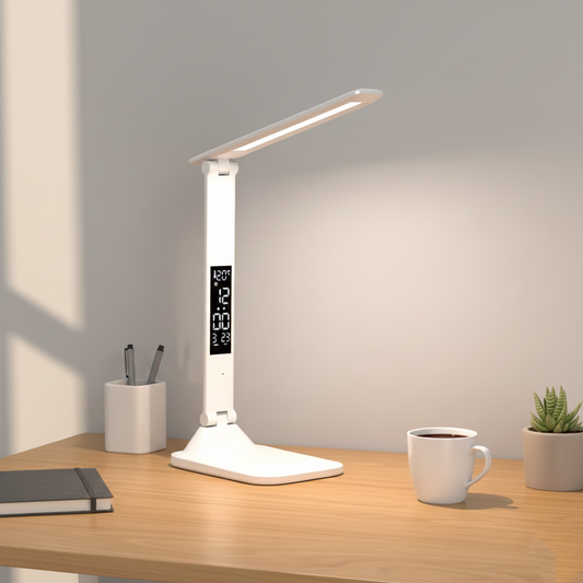 All-in-One Desk Lamp with Wireless Charging & Digital Display