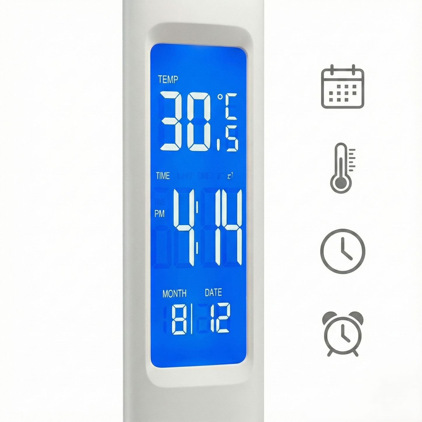 All-in-One Desk Lamp with Wireless Charging & Digital Display