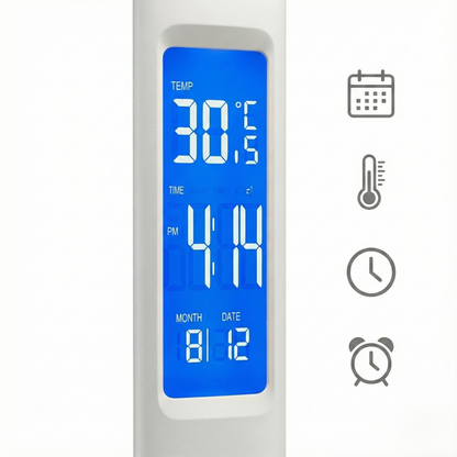 All-in-One Desk Lamp with Wireless Charging & Digital Display