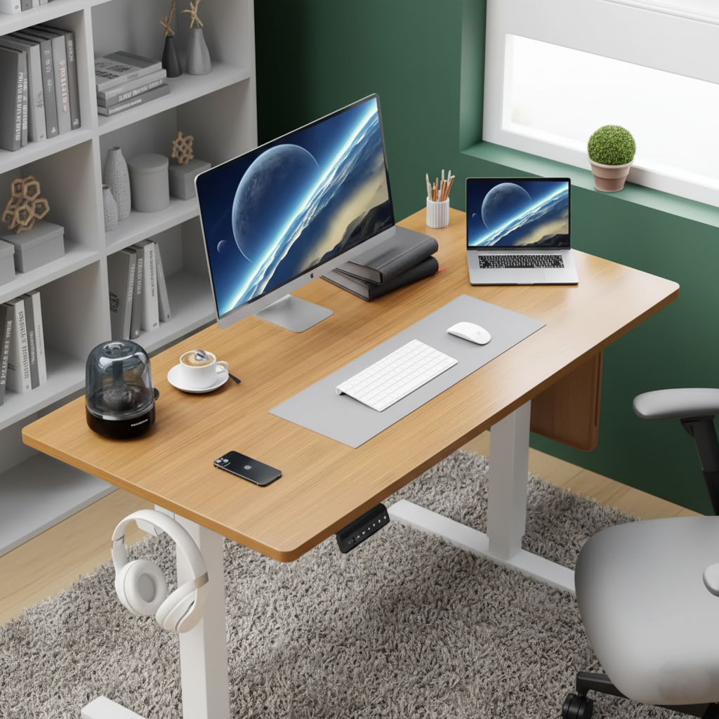 Electric Adjustable Height Standing Desk 40x24 in